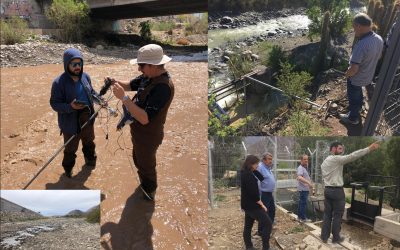 Director DGA en el Río Aconcagua