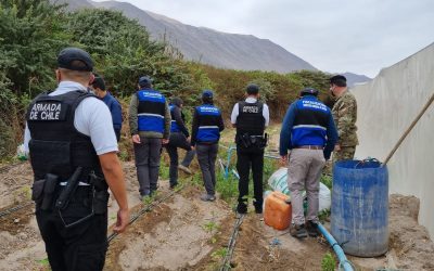 DGA Arica y Parinacota junto a servicios públicos fiscalizaron captaciones de aguas irregulares en Caleta Vítor