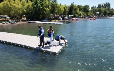 DGA Biobío monitorea calidad de aguas de lagunas Chica y Laja y lago Lanalhue