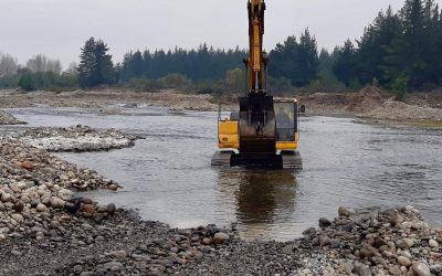 DGA Ñuble paraliza extracción ilegal de áridos