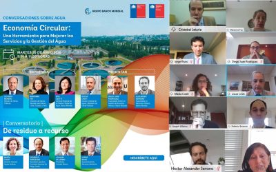 En seminario virtual: Banco Mundial y DGA plantean ventajas de la economía circular del agua