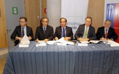 Dirección General de Aguas, ONEMI y Dirección Meteorológica firman protocolo con Endesa y Colbún para monitorear embalses y actuar ante crecidas