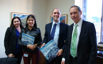 Director General de Aguas recibe a Máximo Ejecutivo de Cooperación Global Suiza