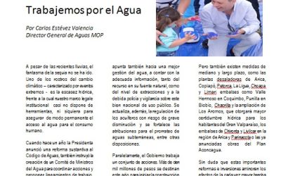 Dirección General de Aguas publica Boletín cuatrimestral “Sendas de Agua”
