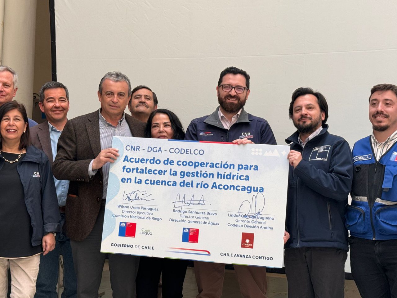 DGA, CNR y Codelco Andina firman acuerdo para fortalecer la gestión ...