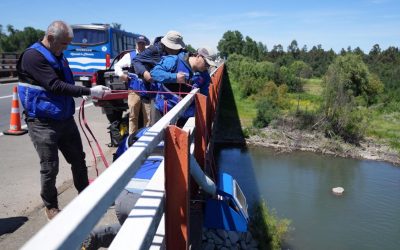 DGA Ñuble refuerza la red de alerta de crecidas instalando tres nuevos puntos de control fluviométrico